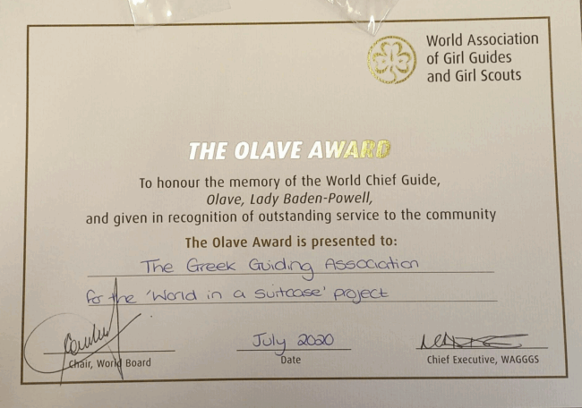 Olave Award – Μια βαλίτσα κόσμος